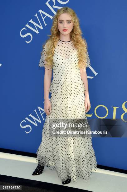 Kathryn Newton attends the 2018 CFDA Fashion Awards at Brooklyn Museum on June 4, 2018 in New York City.