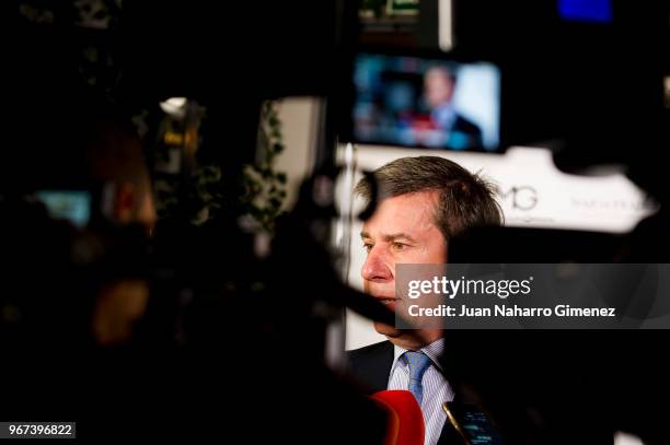 Cayetano Martinez de Irujo attends 'Thinking In Your Cloud' charity dinner at the Lux restaurant on June 4, 2018 in Madrid, Spain.