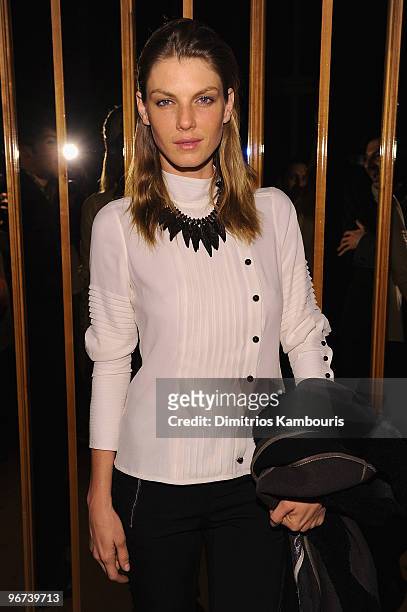 Angela Lindvall attends the Marc Jacobs Women's Collection 2010 after party at The Top of The Standard on February 15, 2010 in New York City.