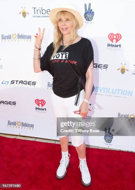 Rosanna Arquette attends the 8th Annual Pedal On The Pier Fundraiser at Santa Monica Pier on June 3, 2018 in Santa Monica, California.