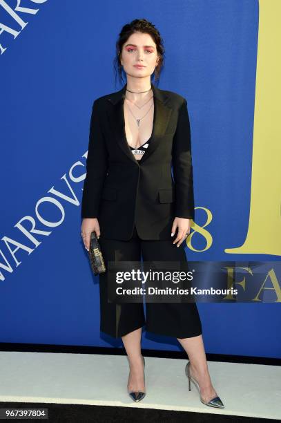 Eve Hewson attends the 2018 CFDA Fashion Awards at Brooklyn Museum on June 4, 2018 in New York City.