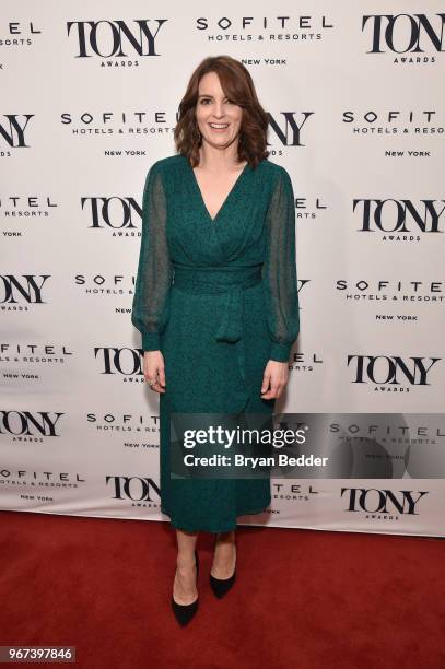 Tina Fey attends the Tony Honors Cocktail Party Presenting The 2018 Tony Honors For Excellence In The Theatre And Honoring The 2018 Special Award...