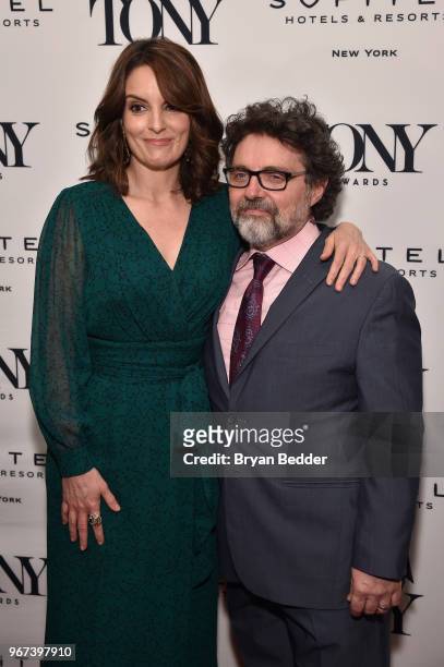 Tina Fey and Jeff Richmond attend the Tony Honors Cocktail Party Presenting The 2018 Tony Honors For Excellence In The Theatre And Honoring The 2018...