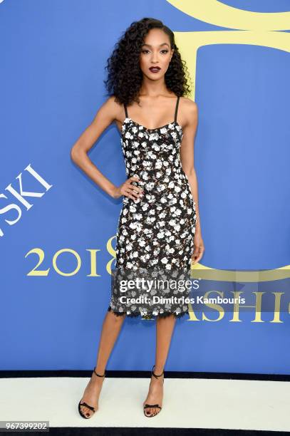 Jourdan Dunn attends the 2018 CFDA Fashion Awards at Brooklyn Museum on June 4, 2018 in New York City.