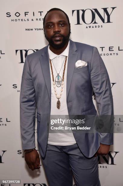Brian Tyree Henry attends the Tony Honors Cocktail Party Presenting The 2018 Tony Honors For Excellence In The Theatre And Honoring The 2018 Special...