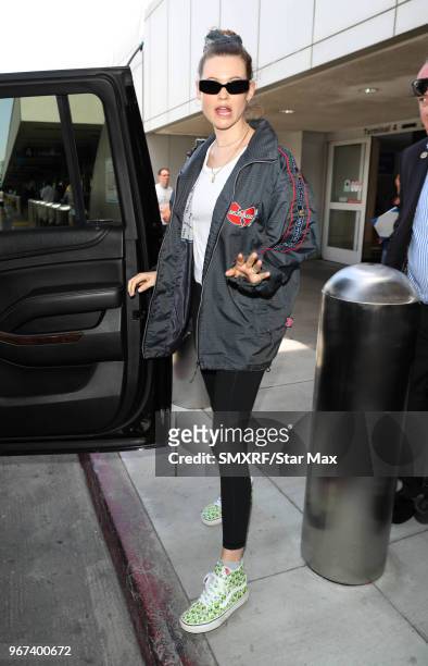 Behati Prinsloo is seen on June 4, 2018 in Los Angeles, California.