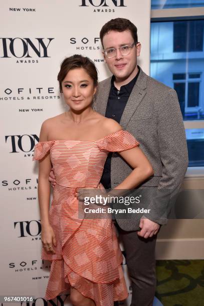 Ashley Park and Grey Henson attend the Tony Honors Cocktail Party Presenting The 2018 Tony Honors For Excellence In The Theatre And Honoring The 2018...