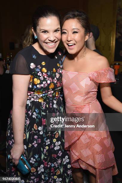 Lindsay Mendez and Ashley Park attend the Tony Honors Cocktail Party Presenting The 2018 Tony Honors For Excellence In The Theatre And Honoring The...