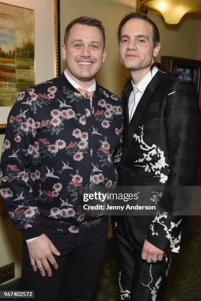 Michael Arden and Jordan Roth attend the Tony Honors Cocktail Party Presenting The 2018 Tony Honors For Excellence In The Theatre And Honoring The...