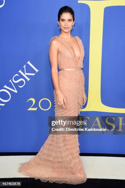 Sara Sampaio attends the 2018 CFDA Fashion Awards at Brooklyn Museum on June 4, 2018 in New York City.