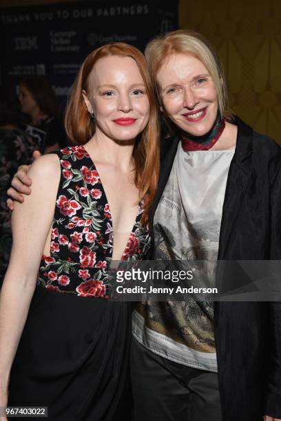 Lauren Ambrose and Catherine Zuber attend the Tony Honors Cocktail Party Presenting The 2018 Tony Honors For Excellence In The Theatre And Honoring...