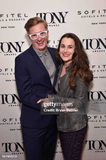 Kyle Jarrow and Lauren Worsham attend the Tony Honors Cocktail Party Presenting The 2018 Tony Honors For Excellence In The Theatre And Honoring The...