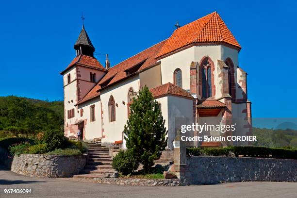 France, Alsace, Bas-Rhin, Route des vins, Dambach la ville, Chapelle Saint Sébastien.