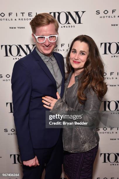 Kyle Jarrow and Lauren Worsham attend the Tony Honors Cocktail Party Presenting The 2018 Tony Honors For Excellence In The Theatre And Honoring The...