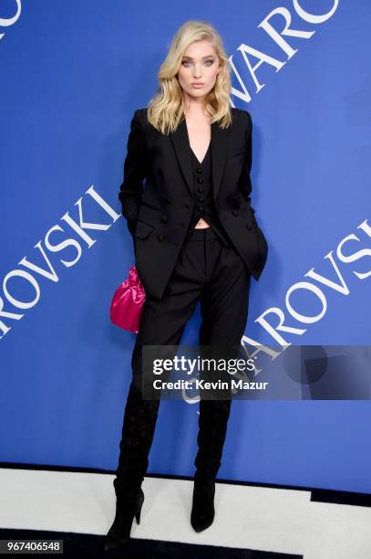 Elsa Hosk attends the 2018 CFDA Fashion Awards at Brooklyn Museum on June 4, 2018 in New York City.