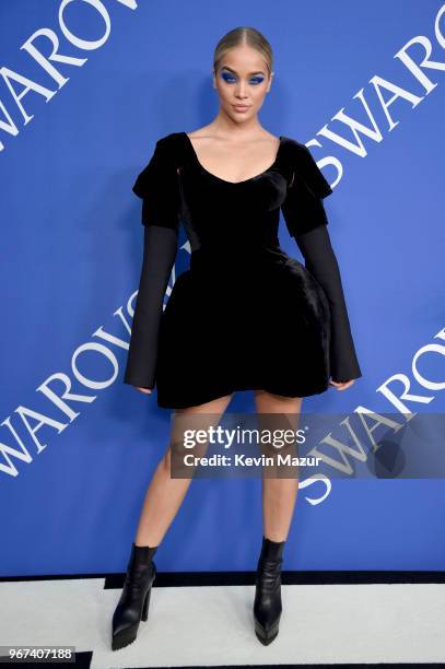 Jasmine Sanders attends the 2018 CFDA Fashion Awards at Brooklyn Museum on June 4, 2018 in New York City.