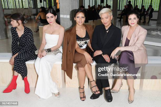 Alba Galocha, Diala Makki, wearing Max Mara, Alexandra Shipp, wearing Max Mara, Bryan Boy, wearing Max Mara, and Maria Giulia Prezioso Maramotti,...