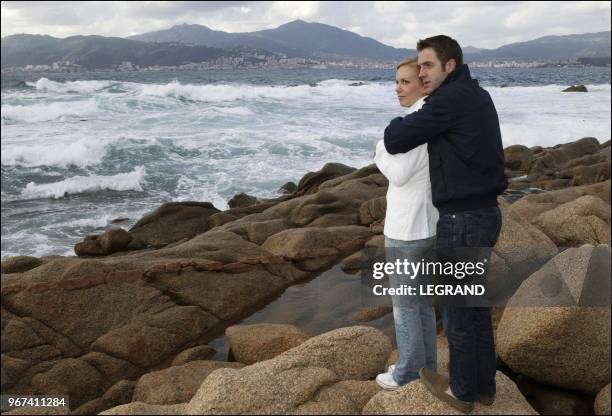 Alexandre Delperier & wife Johana in Corsica.