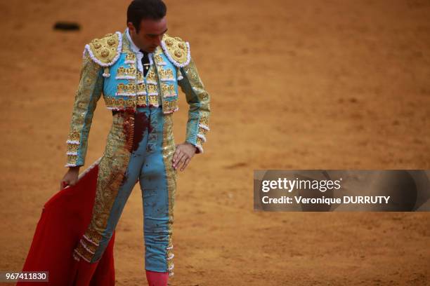 Corrida aux fetes de Dax, France : le Torero : Enrique Ponce à la faena de muleta.