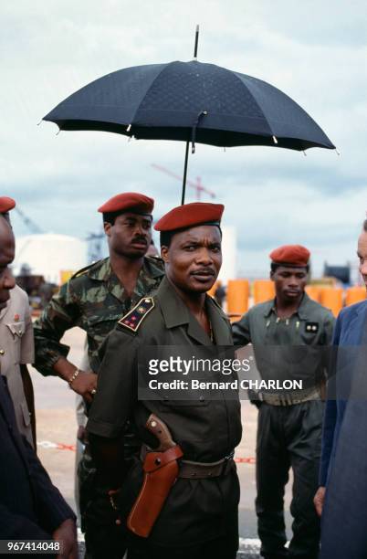 Le Président du Congo Denis Sassou N'Guesso, le 26 février 1983, Congo.