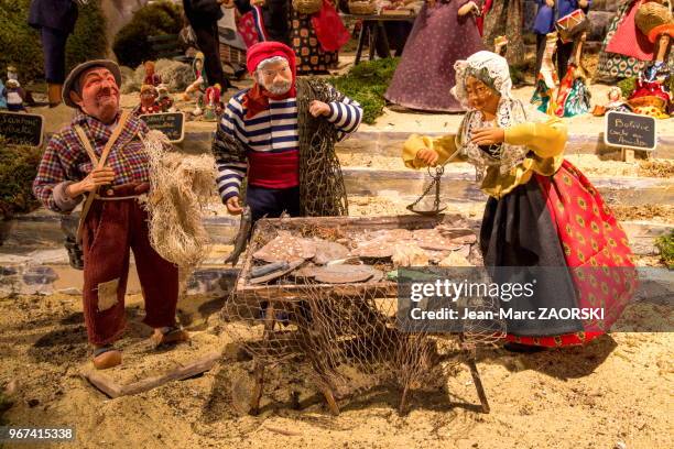 La creche de Noel du monde entier exposee au Village Miniature à Grignan, Drôme, France.