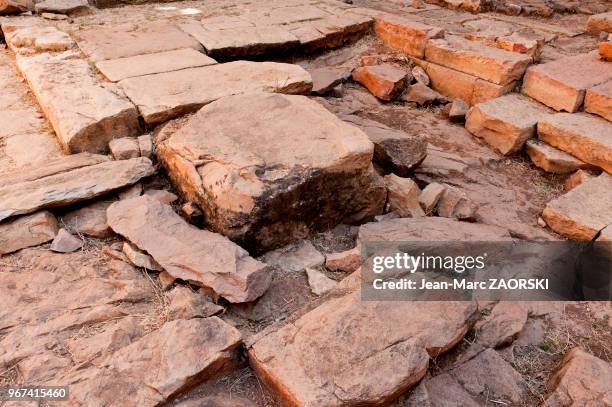 Les ruines du Grand Temple, un temple sabéen, le plus ancien monument d'Ethiopie remontant à la période pré-axoumite, dont la construction est située...