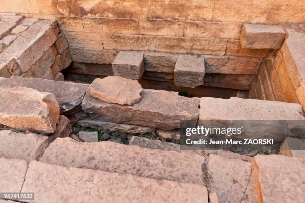 Les ruines du Grand Temple, un temple sabéen, le plus ancien monument d'Ethiopie remontant à la période pré-axoumite, dont la construction est située...