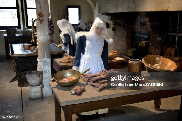 Vue de la cuisine des Hospices de Beaune, inaugur??s par son fondateur le chancelier Nicolas Rolin en 1451, a Beaune en France le 17 novembre 2013....