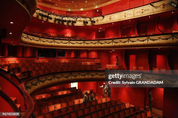 France, Provence, Bouches-du-Rhone , city of Aix-en-Provence during the july festival, the small baroque Jeu de Paume Theater, Ravel's L'Enfant et...