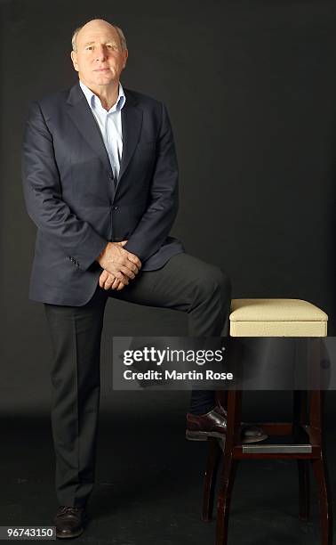 Dieter Hoeness, manager of Wolfsburg poses during a photocall at the Volkswagen Arena on February 16, 20010 in Wolfsburg, Germany.