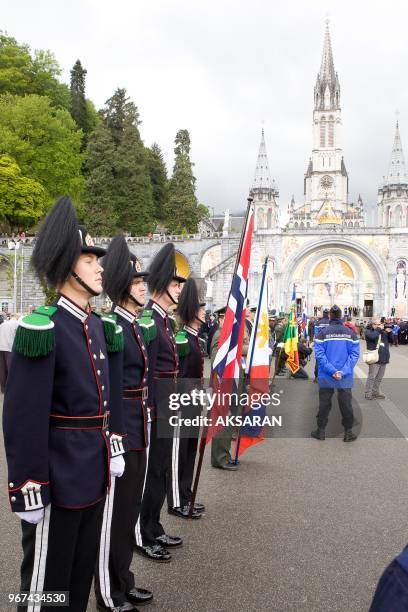 55th International Military Pilgrimage in 2013 gather soldiers and their families from 35 different countries at Our Lady's Shrine in Lourdes through...