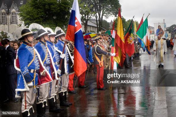 55th International Military Pilgrimage in 2013 gather soldiers and their families from 35 different countries at Our Lady's Shrine in Lourdes through...