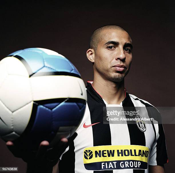 Soccer Player David Trezeguet poses for a portrait shoot in Turin on October 09, 2007.