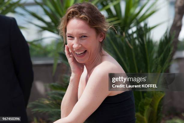 Emmanuelle Bercot lors du photocall du film ?La tête haute ' pendant le 68eme Festival du Film Annuel au Palais des Festivals le 13 mai 2015, Cannes,...