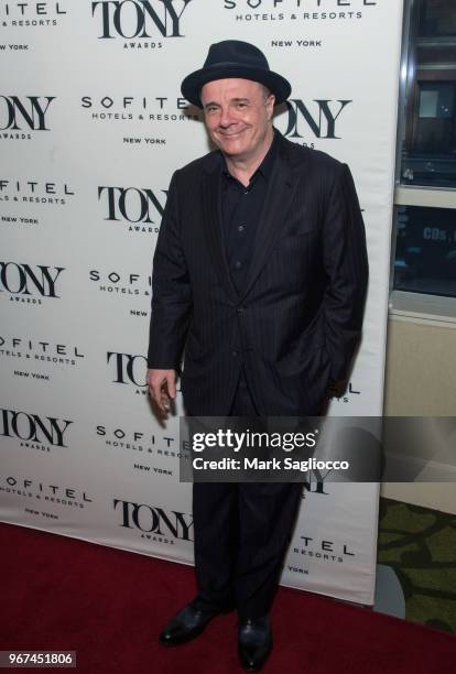 Actor Nathan Lane attends the 2018 Tony Honors For Excellence In The Theatre and 2018 Special Award Recipients Cocktail Party at the Sofitel Hotel on...