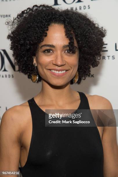 Actress Lauren Ridloff attends the 2018 Tony Honors For Excellence In The Theatre and 2018 Special Award Recipients Cocktail Party at the Sofitel...