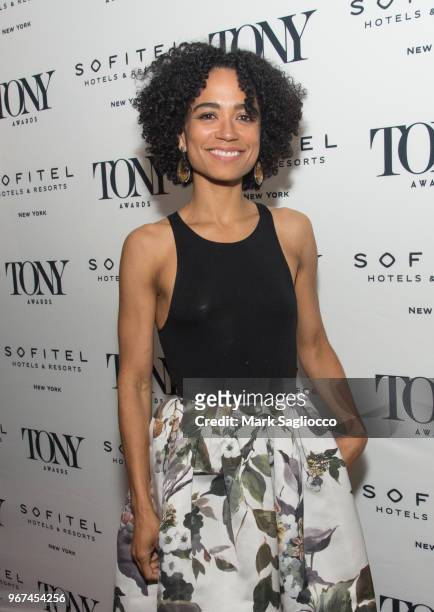 Actress Lauren Ridloff attends the 2018 Tony Honors For Excellence In The Theatre and 2018 Special Award Recipients Cocktail Party at the Sofitel...