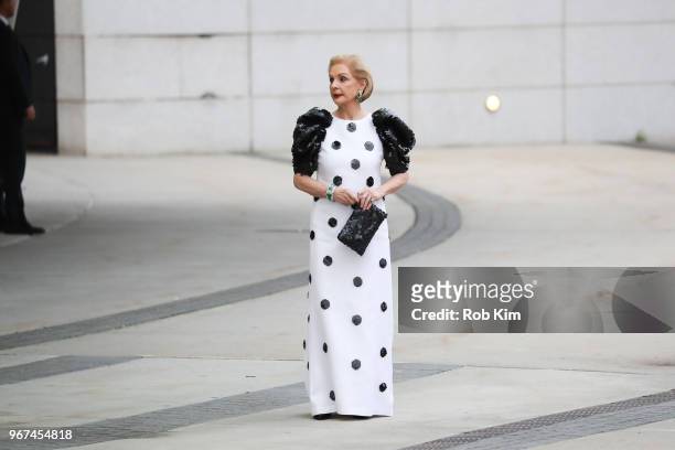 Carolina Herrera arrives for the 2018 CFDA Fashion Awards at Brooklyn Museum on June 4, 2018 in New York City.