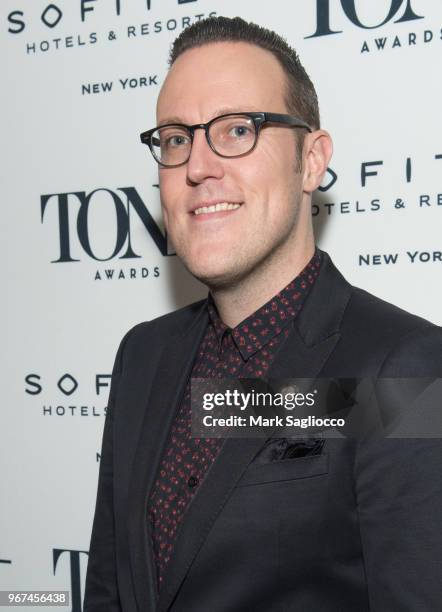 Dane Laffrey attends the 2018 Tony Honors For Excellence In The Theatre and 2018 Special Award Recipients Cocktail Party at the Sofitel Hotel on June...