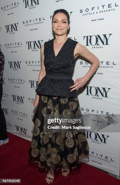 Katrina Lenk attends the 2018 Tony Honors For Excellence In The Theatre and 2018 Special Award Recipients Cocktail Party at the Sofitel Hotel on June...