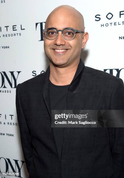 Ayad Akhtar attends the 2018 Tony Honors For Excellence In The Theatre and 2018 Special Award Recipients Cocktail Party at the Sofitel Hotel on June...