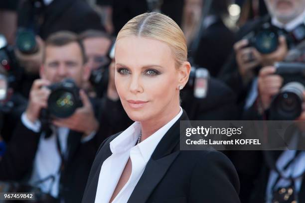 Charlize Theron attends 'The Last Face' Premiere during the 69th annual Cannes Film Festival at the Palais des Festivals on May 20, 2016 in Cannes,...