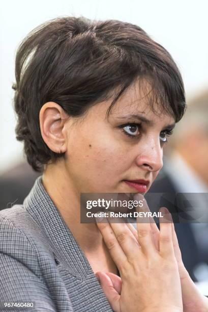 La ministre de l?Éducation Nationale Najat Vallaud-Belkacem assiste au séminaire interacadémique de formation de formateurs à la laïcité, à...