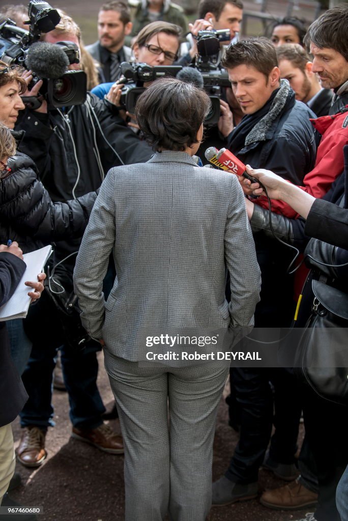 La ministre de l?Éducation Nationale Najat Vallaud-Belkacem à l'IEP de Lyon