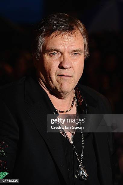 Meat Loaf arrives on the red carpet for The Brit Awards 2010 at Earls Court on February 16, 2010 in London, England.