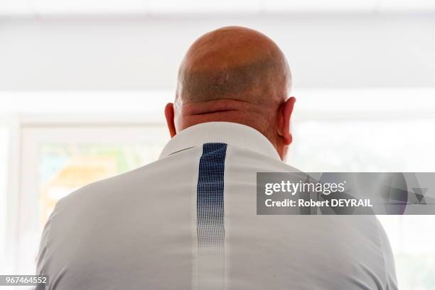 Bruno Bonnell, candidat 'La République En Marche', aux élections législatives dans la 6ème circonscription le 14 Juin 2017, à Villeurbanne, France.