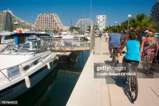 Tourisme, 15 juillet 2016, La Grande-Motte, France.