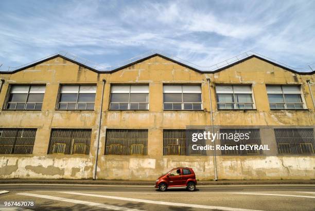 Usine Renault Trucks filiale française du groupe AB Volvo, le 29 avril 2015 à Venissieux, France.