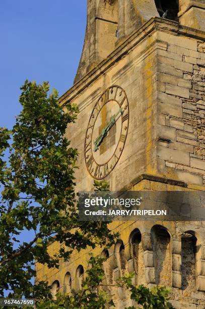 The belfry tower or tower of Porte du Tricot, Grignan, Drome Provencale area, Drome department, Rhone-Alpes region, France.