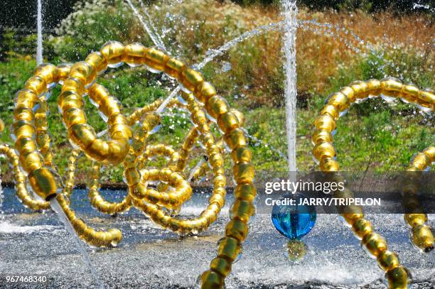 Yvelines Domaine de Versailles, les Jardins, Bosquet du Theatre d'Eau, re?alise? par le paysagiste Louis Benech et l'artiste Jean-Michel Othoniel,...